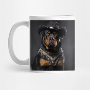 Cowboy Dog - Rottweiler Mug